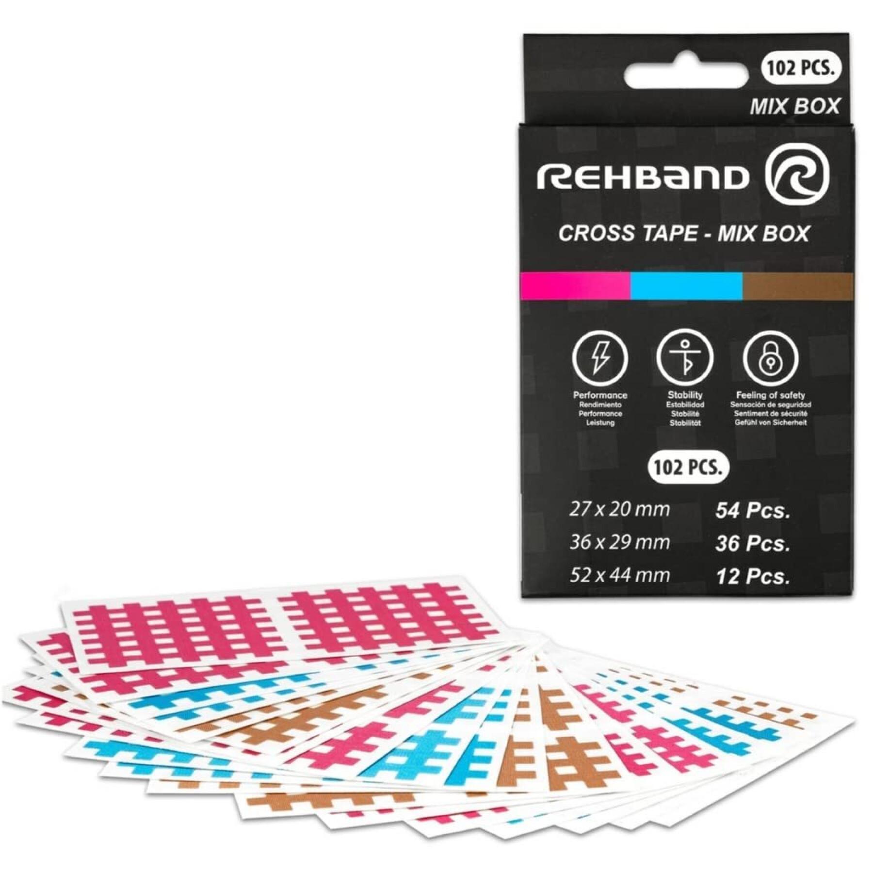 Paquete de 102 tiras de rejilla Rehband