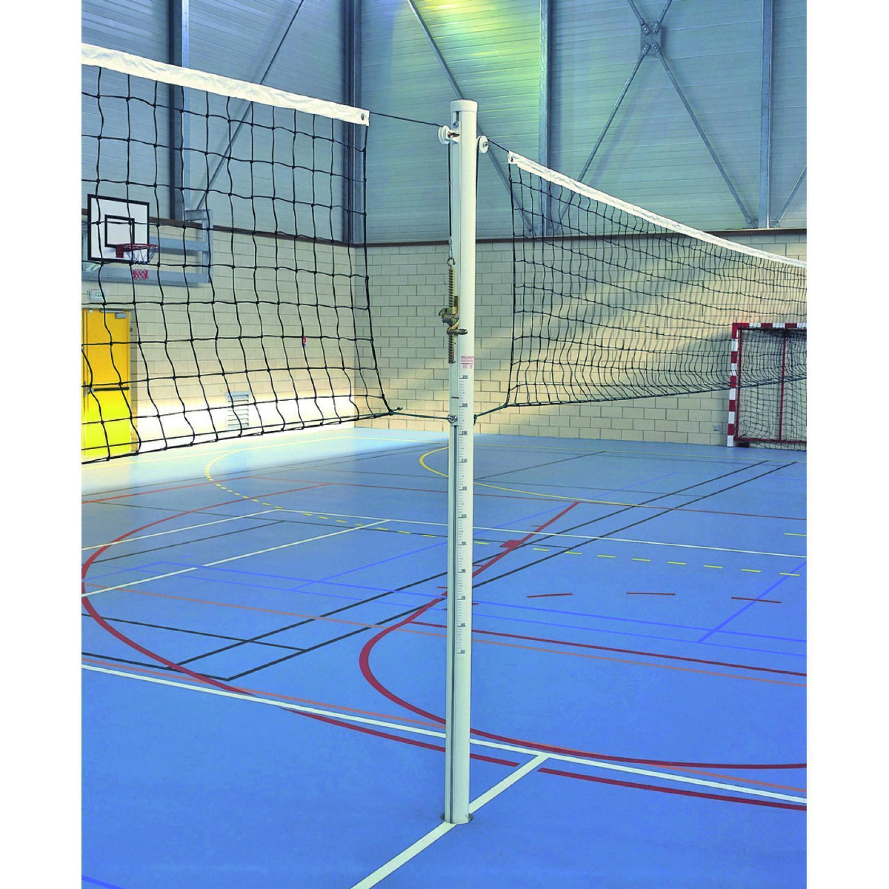 Poste central de aluminio para voleibol sin vainas Sporti France