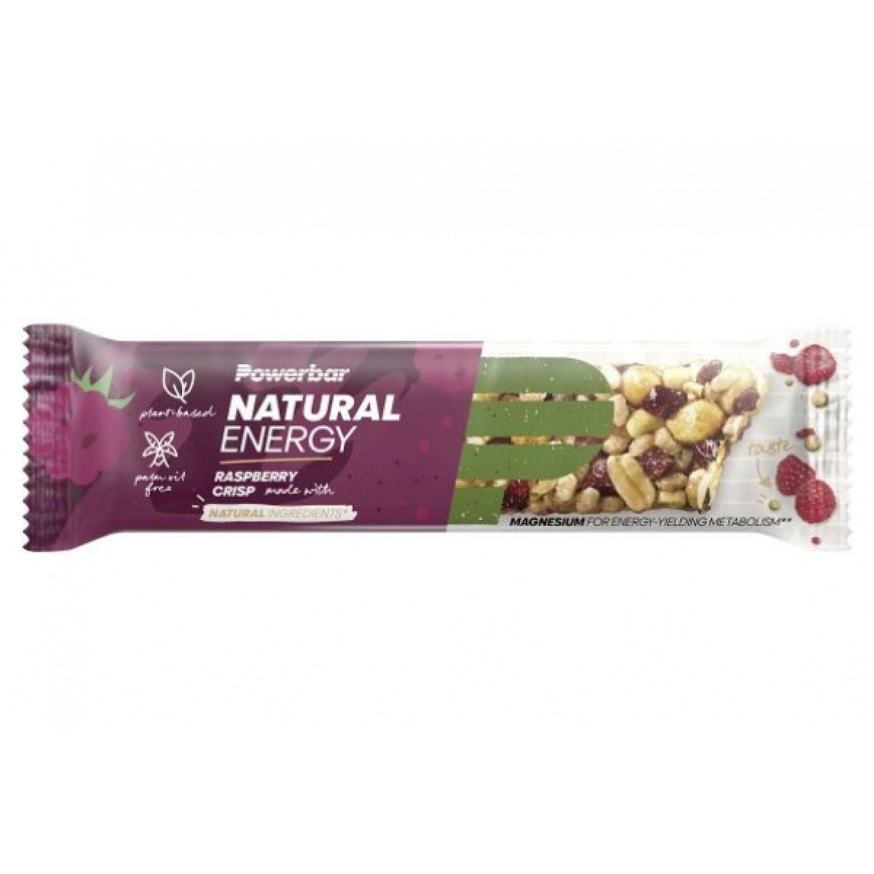 Lote de 24 barras PowerBar Natural Energy Cereals - Raspberry Crisp