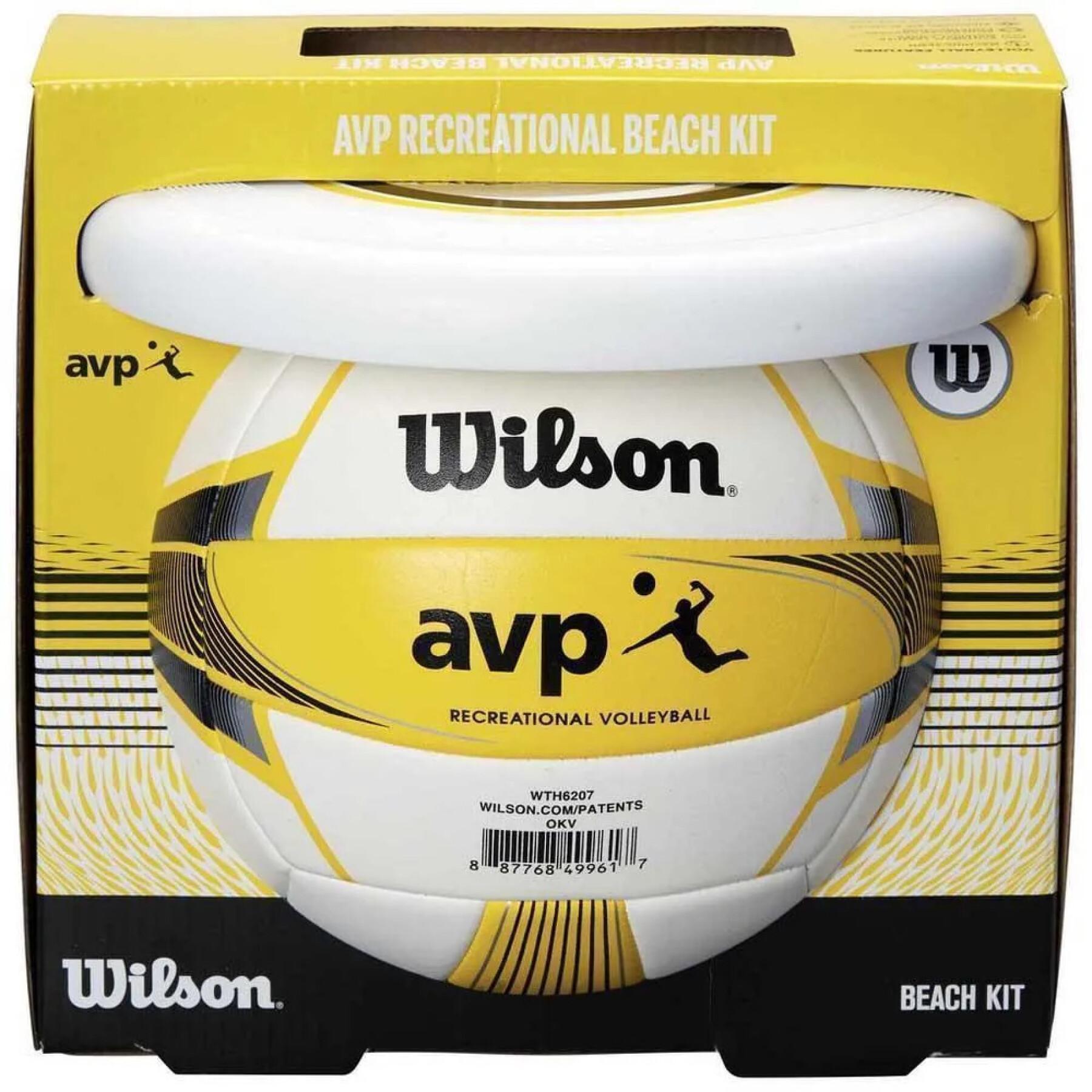 Kit de voleibol de playa Wilson AVP (Ballon + Disque)