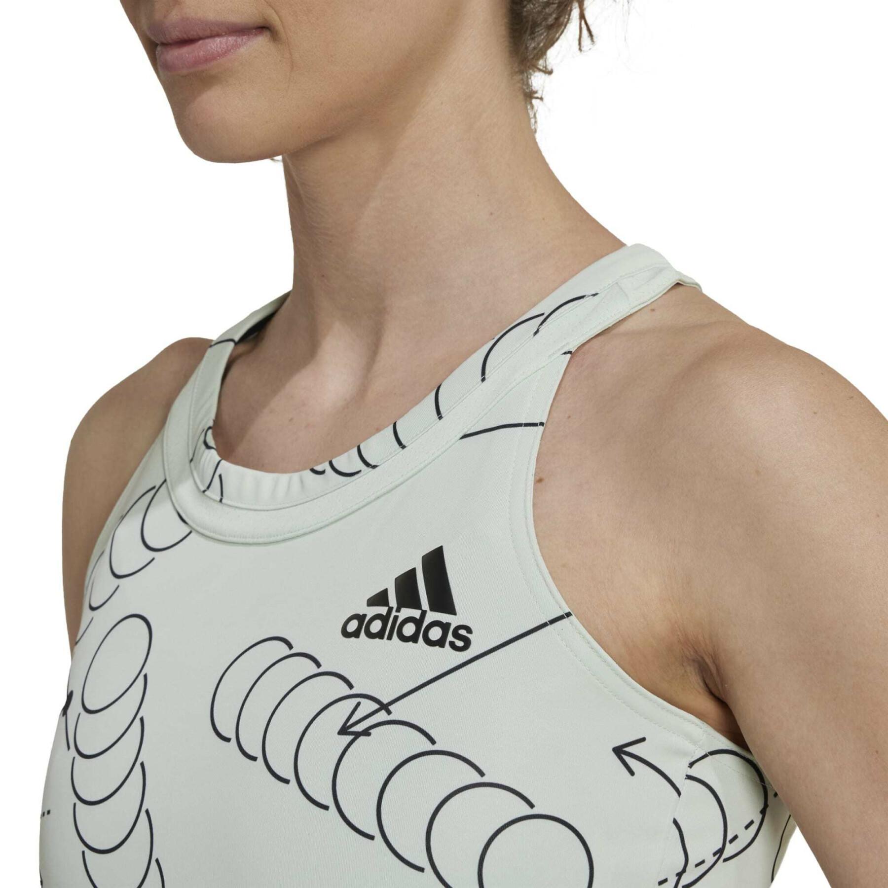 Camiseta de tirantes gráfica del club de tenis de mujer adidas