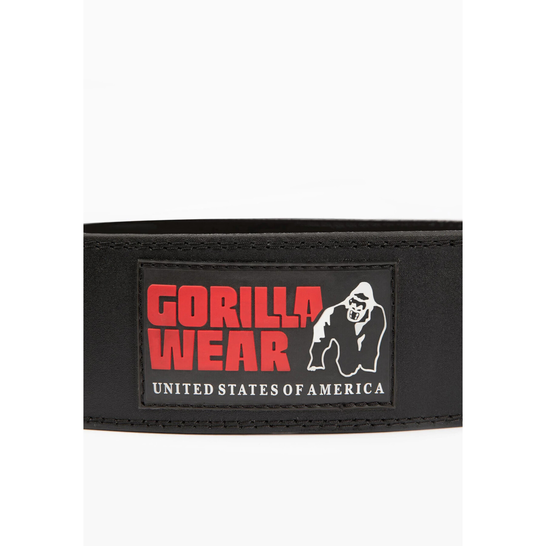 Cinturón de elevación de cuero acolchado Gorilla Wear 4"