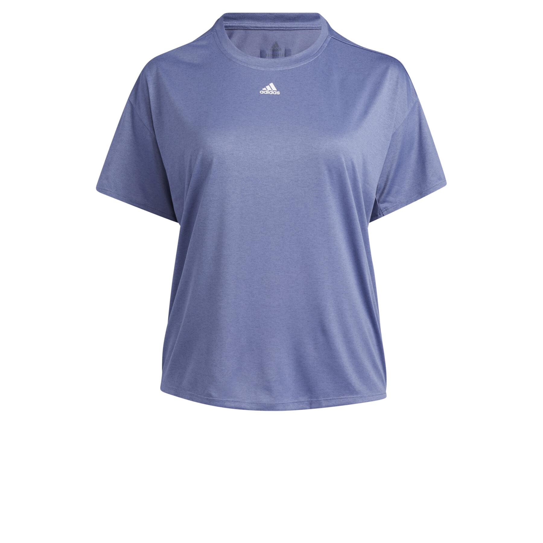 Camiseta de mujer adidas Training 3-Stripes Aeroready (Grandes tailles)