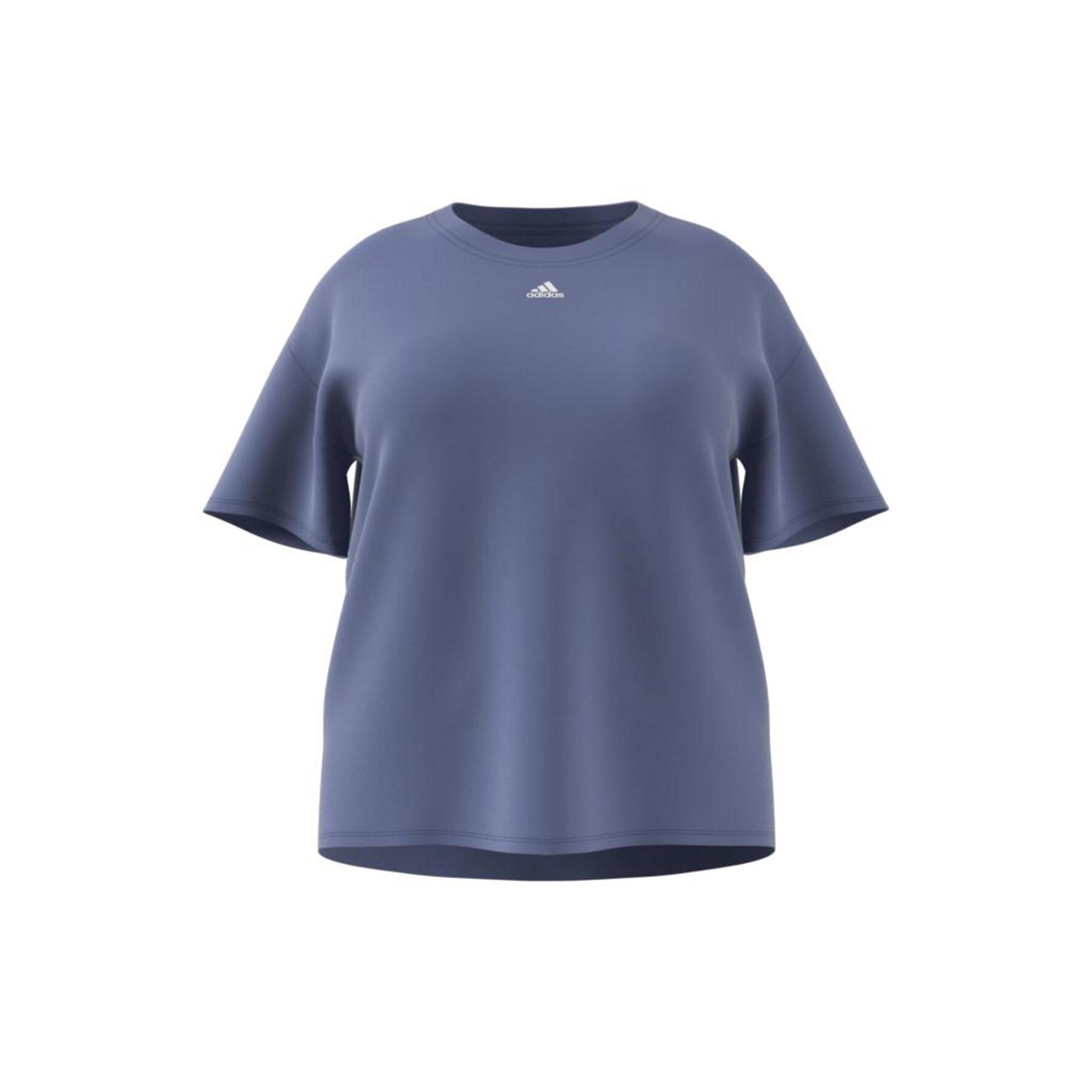 Camiseta de mujer adidas Training 3-Stripes Aeroready (Grandes tailles)