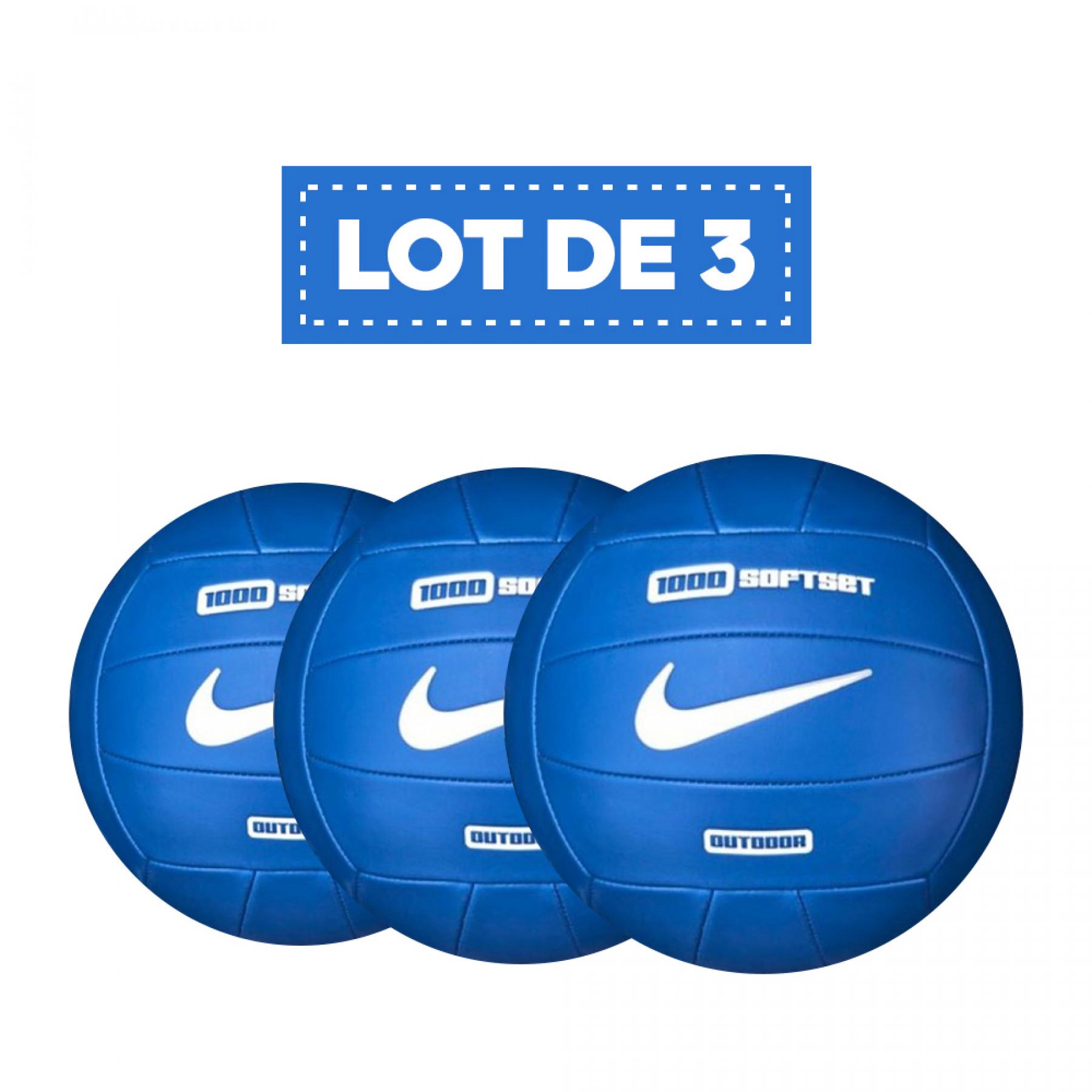 Juego de 3 globos Nike 1000 softset outdoor orange