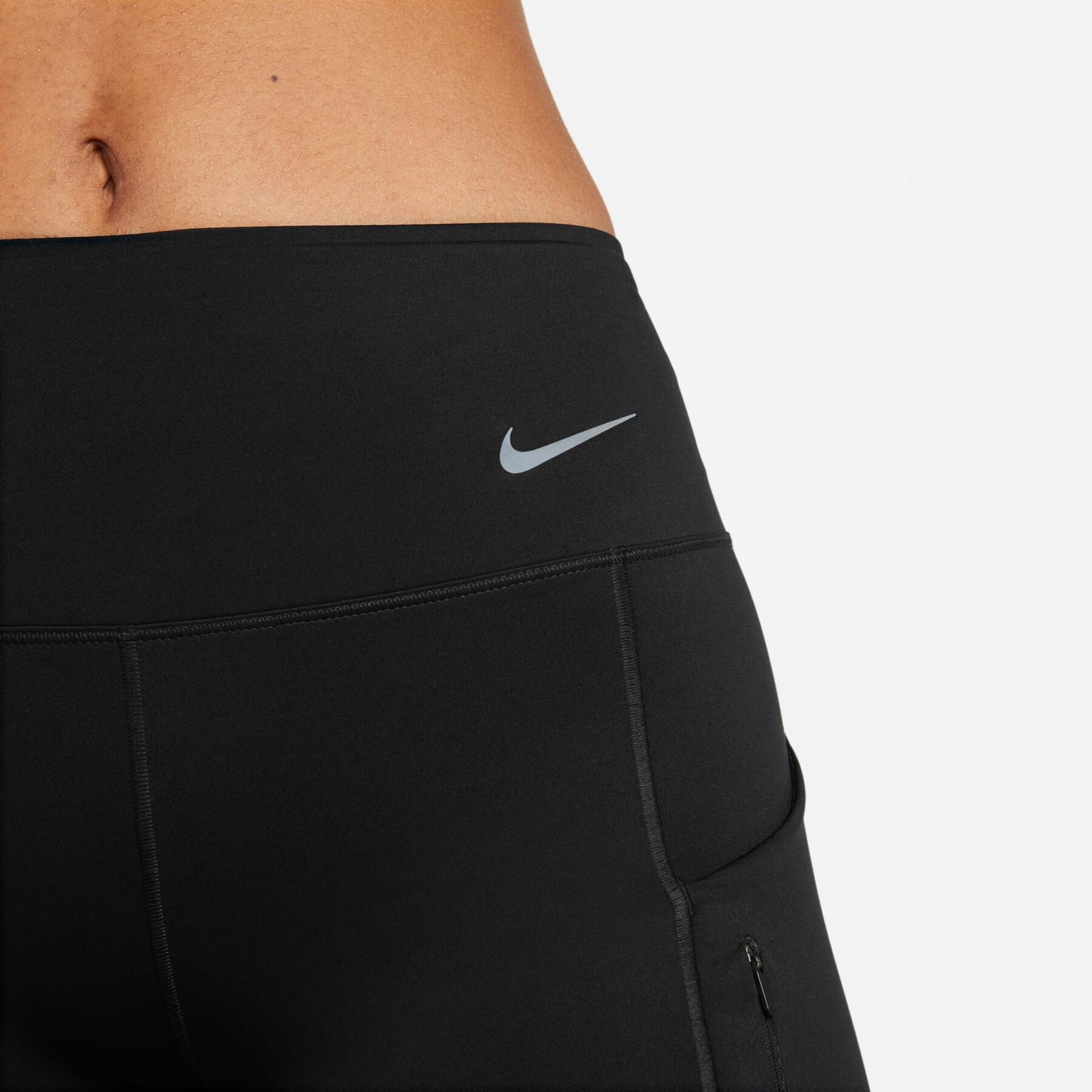 Pantalones cortos de media altura para mujer Nike Dri-Fit Go