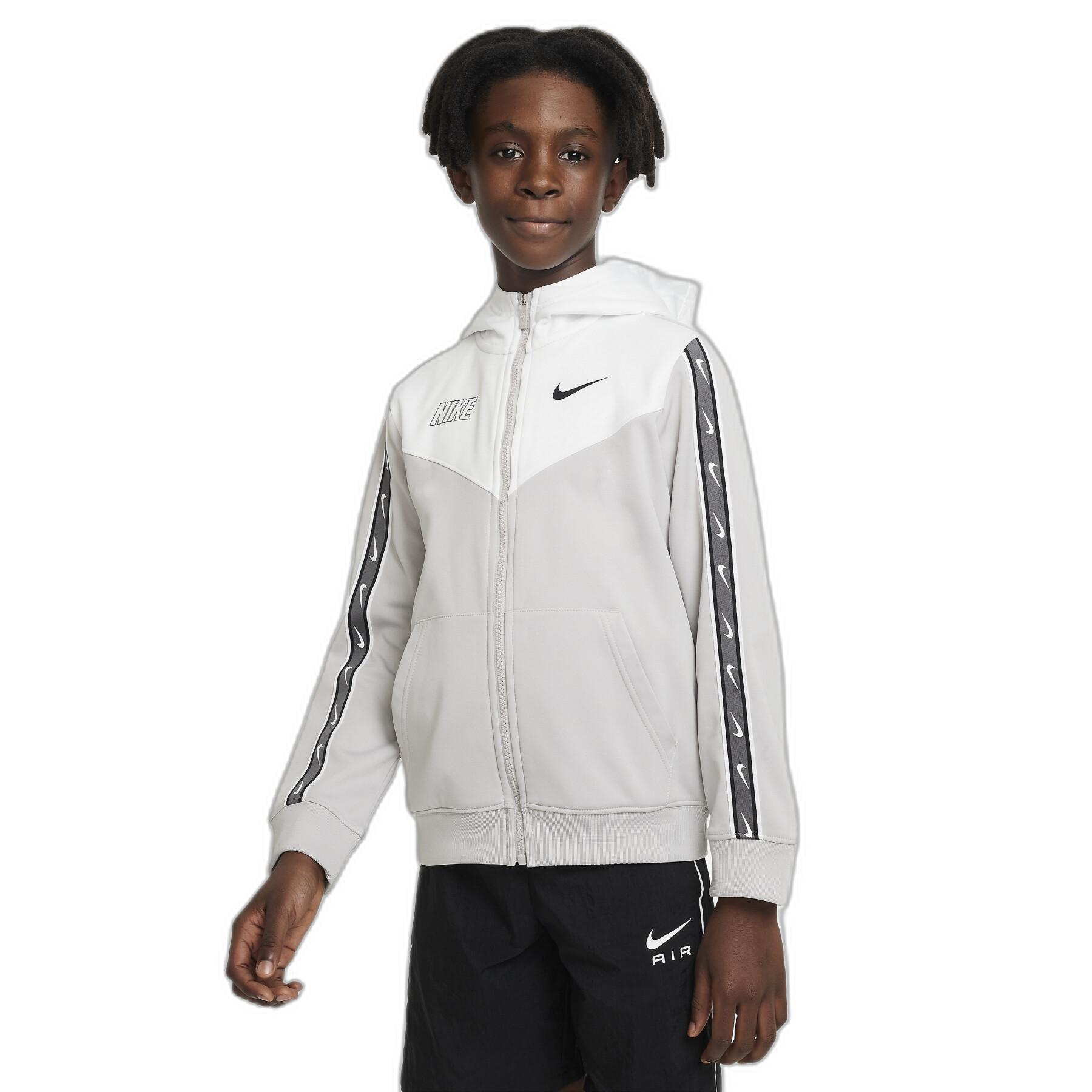 Sweatshirt sudadera con cremallera para niños Nike Repeat Polyknit