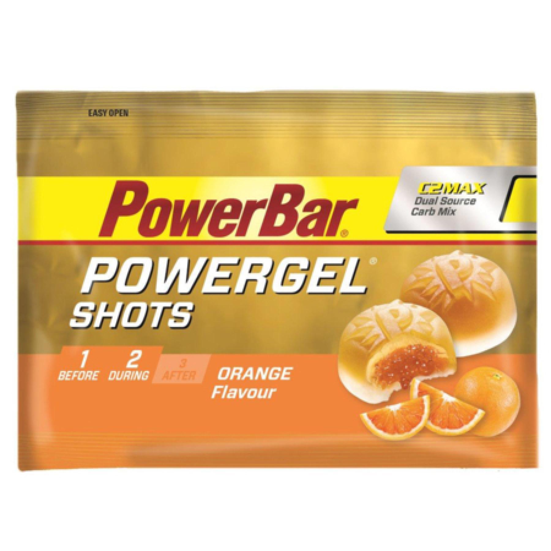 Paquete de 16 inyecciones de powergel PowerBar - Orange