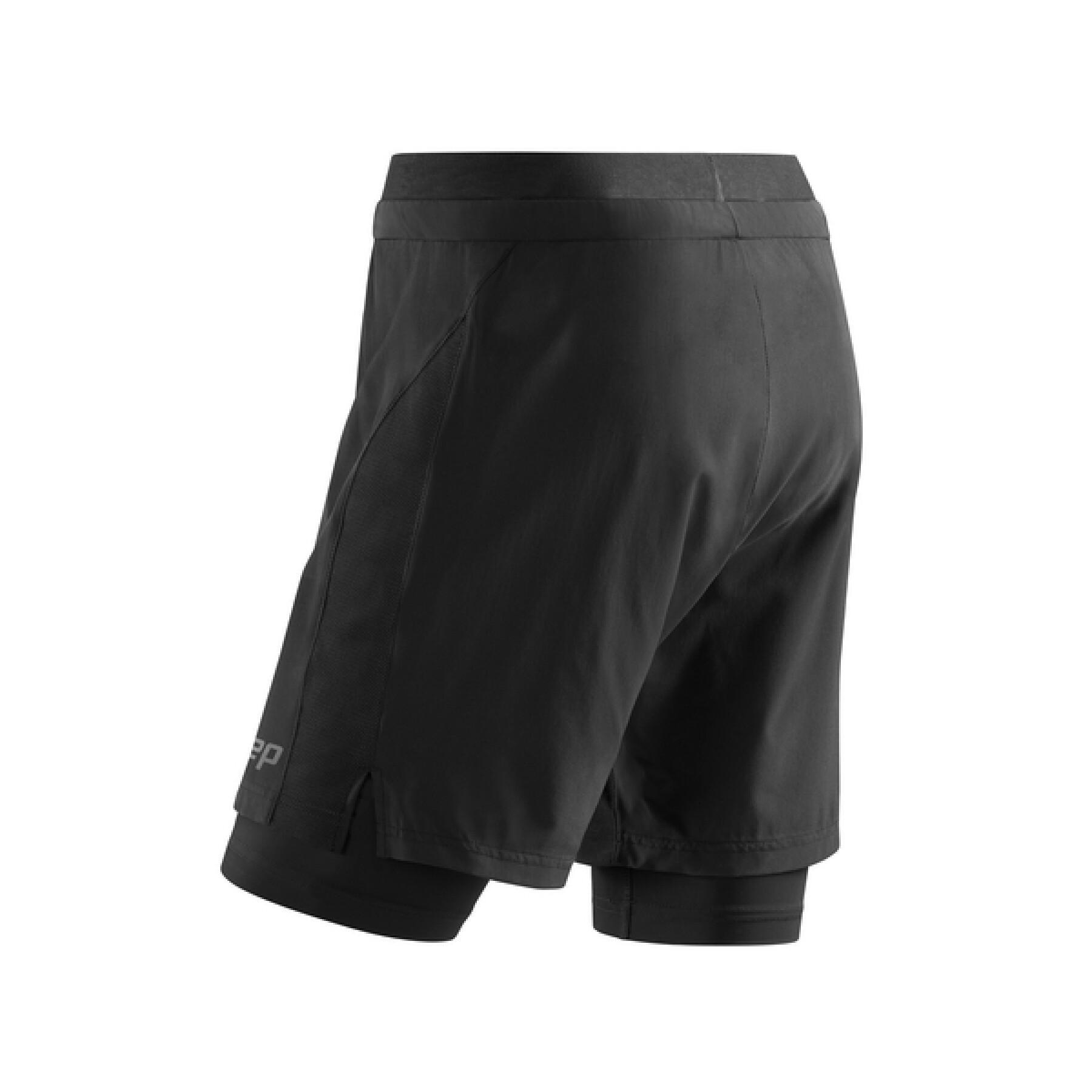 Pantalones cortos de mujer 2en1 CEP Compression Training