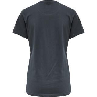 Camiseta de mujer logo de algodón Hummel GO