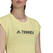 Camiseta de mujer adidas Terrex Primeblue Trail Functional Logo
