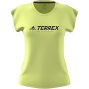 Camiseta de mujer adidas Terrex Primeblue Trail Functional Logo
